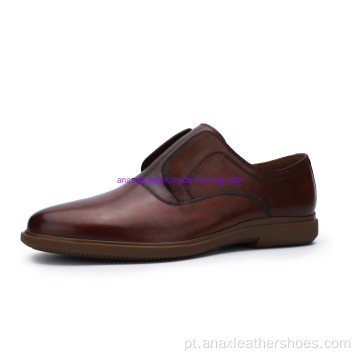 Sapatos casuais masculinos de alta qualidade slip on Oxfords